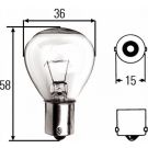 HELLA Glühlampe, Rundumkennleuchte 8GA 002 074-121