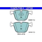 Bremsbelagsatz Bmw T. 1/3/5/6/7/X5/X6 2,5-5,0 02- Keramik 13.0470-7169.2