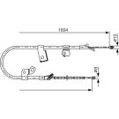 Handbremsseil re TOYOTA Yaris 1987482220