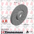 ZIMMERMANN Bremsscheibe 150.2958.20 Coat Z