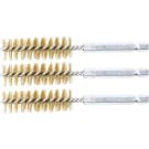 BGS Messingbürste 15 mm Antrieb Außensechskant 6,3 mm (1/4 ) 3-tlg 3078-15-M