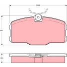 Bremsbelagsatz Db P. W126 380-560 GDB418