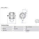 Lichtmaschine IVECO,FIAT,CITROEN,PEUGEOT 0 986 049 950