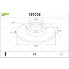 VALEO Bremsscheibe 197008