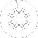 TRW Bremsscheibe DF6957S TRW SINGLE
