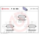 BREMBO Bremsklötze VA NISSAN Micra 10 PRIME LINE P 56 086