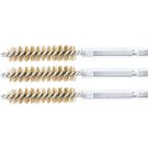 BGS Messingbürste 11 mm Antrieb Außensechskant 6,3 mm (1/4 ) 3-tlg 3078-11-M