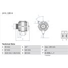 Lichtmaschine 0 986 081 150