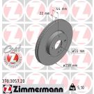 83 481 170 Bremsscheibe VA 370.3057.20
