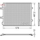 DENSO Kondensator, Klimaanlage DCN20042