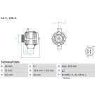 Lichtmaschine TOYOTA 0 986 082 080