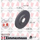 ZIMMERMANN Bremsscheibe 100.1233.20 Coat Z