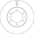 82 481 167 Bremsscheibe VA TOYOTA TRW SINGLE DF7827S