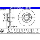 Bremsscheibe Seat P. Arosa/Cordoba/Ibiza/Toledo 91-04 Power Disc PowerDisc 24.0320-0128.1