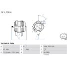 Bosch Automotive Generator 0986082310