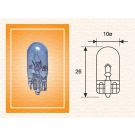 Glühlampe W5W 12V/5W Blau (Glas Ca) 10Stk STANDARD 002051900000