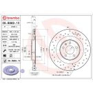 BREMBO Bremsscheibe XTRA VA/HA 09.B969.1X
