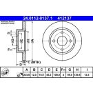 Bremsscheibe Nissan P. Micra 1.0-1.4/1.5D 92-03 24.0112-0137.1