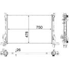 Kühler, Motorkühlung BEHR Premium Line CR 84 000P