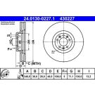 Bremsscheibe Citroen P. C5/C6 2.0-3.0Hdi 09 24.0130-0227.1