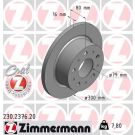ZIMMERMANN Bremsscheibe 230.2376.20 Coat Z