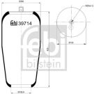 FEBI BILSTEIN Luftfeder 39714