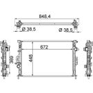 Kühler, Motorkühlung CR 1748 000S
