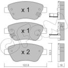 CIFAM Bremsbelagsatz, Scheibenbremse 822-321-4
