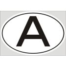Int-A Zeichen weiß 174x118 gesetzeskonform Adhäsionsfolie 31105