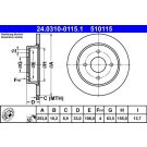 Bremsscheibe Ford T. Focus 98-04 Power Disc PowerDisc 24.0310-0115.1