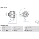 Lichtmaschine DACIA,RENAULT 0 986 080 410
