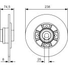 Bremsscheibe RENAULT Clio II 0 986 479 760