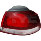 Heckleuchte A R O K-PLATTE SCHWARZ/ROT/WEISS VW GOLF VI GTI/GTD 10,08-11,12 7225,643,2