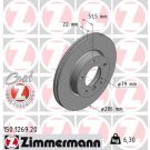 ZIMMERMANN Bremsscheibe 150.1269.20 Coat Z
