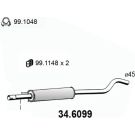 Mittelschalldämpfer 34.6099