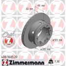 ZIMMERMANN Bremsscheibe 400.3605.20 Coat Z