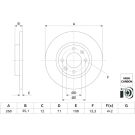 BOSCH Bremsscheibe 0 986 479 H54 BOSCH Bremsscheibe 0 986 479 H54