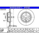 Bremsscheibe Fiat T. Croma 05-10 Power Disc 24.0312-0157.1