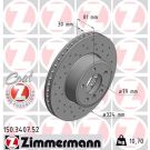 ZIMMERMANN Bremsscheibe 150.3407.52 ZIMMERMANN Bremsscheibe 150.3407.52