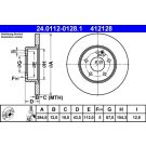 Bremsscheibe Db P. W202 1.8-2.5D 93-00 24.0112-0128.1