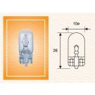 Glühlampe W3W 24V/3W (Ca-Glas) 10Stk Heavy Duty 003822100000