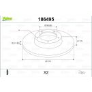 VALEO Bremsscheibe 186495