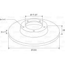 VALEO Bremsscheibe 186144