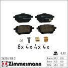 ZIMMERMANN Bremsbelagsatz, Scheibenbremse 26236.150.2