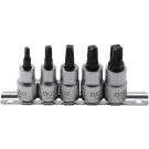 BGS Bit-Einsatz-Satz Antrieb Innenvierkant 10 mm (3/8 ) 4-kant Profil (für MTS-Mortorq) MTS0 - MTS04 5-tlg 9756