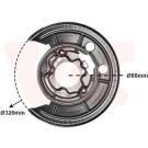 VAN WEZEL Spritzblech, Bremsscheibe 1651373