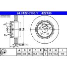 Bremsscheibe Db T. W140/C140 4.2-6.0 91-99 24.0122-0133.1