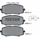 Bremsbelagsatz Hyundai P. I20 08- Ohne Esp 2491001