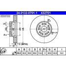 Bremsscheibe Lexus P. Gs/Is/Sc 97-10 24.0132-0701.1
