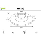 VALEO Bremsscheibe 186593